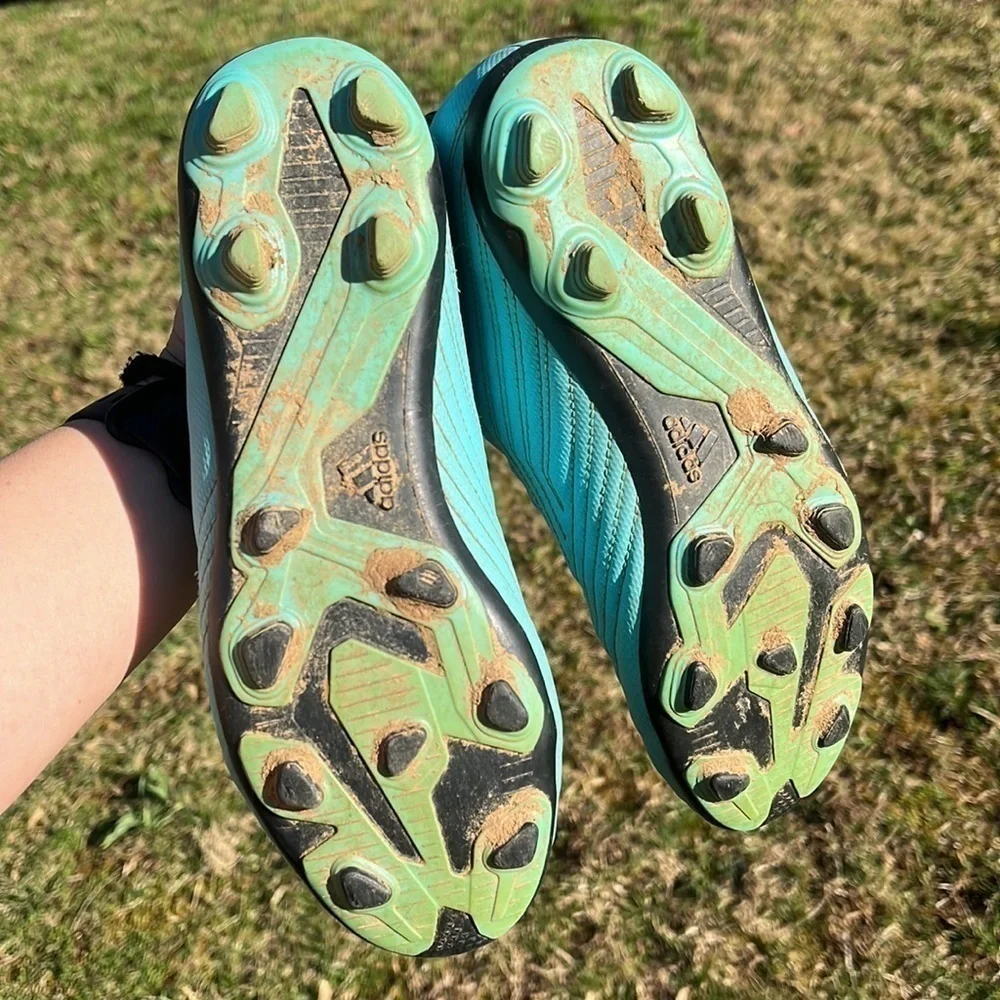 Adidas Youth Predator 19.3 FG - Bright Cyan/Black Soccer Cleats